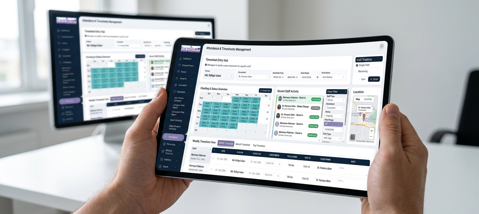 Laptop screen displaying business analytics and revenue charts